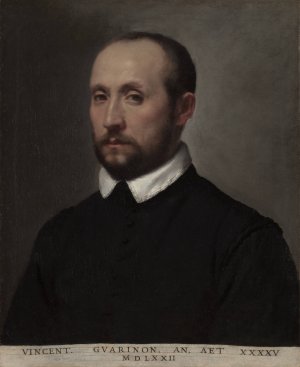 Portrait of Vincenzo Guarignoni by Giovanni Battista Moroni Oil Painting