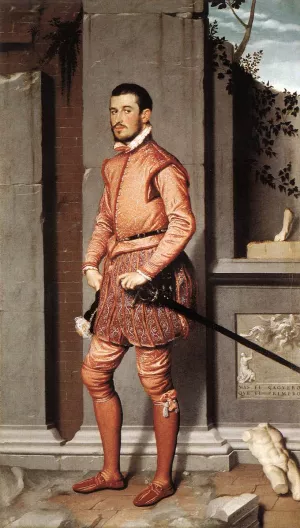 The Gentleman in Pink painting by Giovanni Battista Moroni
