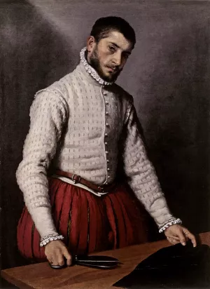 The Tailor by Giovanni Battista Moroni Oil Painting