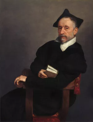 Titian's Schoolmaster by Giovanni Battista Moroni Titian's Schoolmaster by Giovanni Battista Moroni Oil Painting