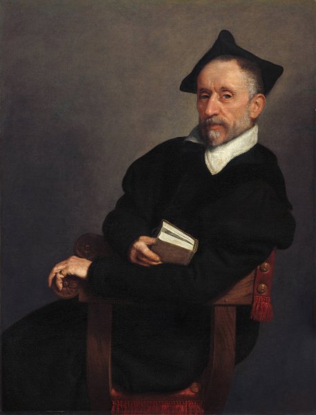 Main Product Photo of Titian's Schoolmaster  Painting by Giovanni Battista Moroni