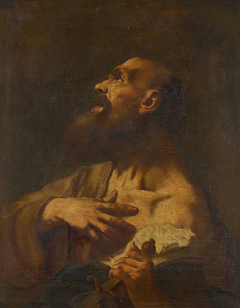 Saint Paul by Giovanni Battista Piazzetta (Follower) - Hand-Painted Oil Painting Reproduction