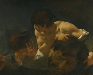 David And Goliath by Giovanni Battista Piazzetta Oil Painting