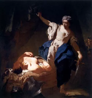 Judith and Holofernes by Giovanni Battista Piazzetta - Oil Painting Reproduction