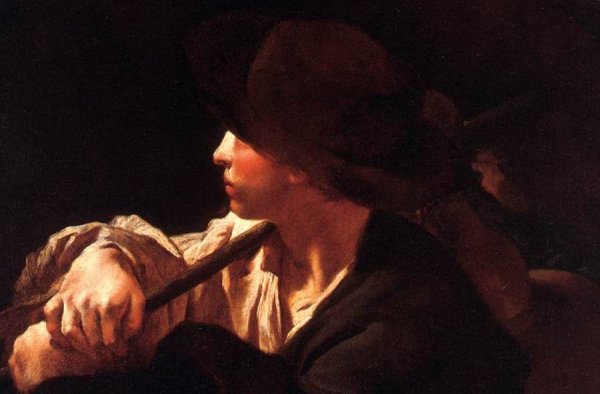 Main Product Photo of Shepherd Boy Painting by Giovanni Battista Piazzetta