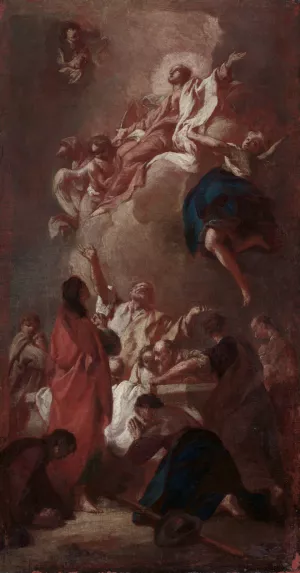 Sketch for 'The Assumption of the Virgin' Oil painting by Giovanni Battista Piazzetta