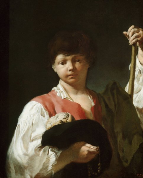Main Product Photo of The Beggar Boy  Painting by Giovanni Battista Piazzetta