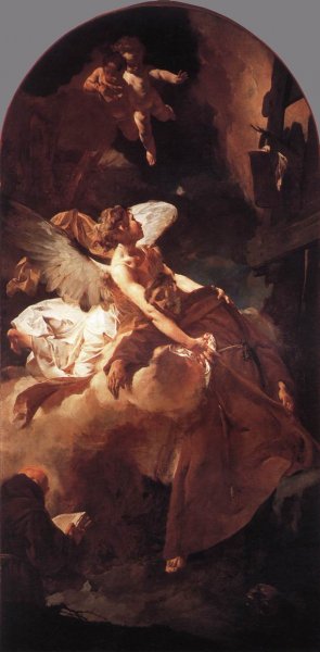 The Ecstasy of St Francis Oil painting by Giovanni Battista Piazzetta