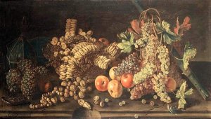 Fruit Still-Life by Giovanni Battista Ruoppolo Oil Painting