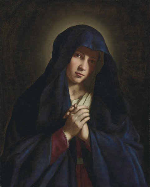 Main Product Photo of The Madonna At Prayer Painting by Giovanni Battista Salvi Da Sassoferrato