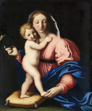 Virgin and Child by Giovanni Battista Salvi Da Sassoferrato Oil Painting