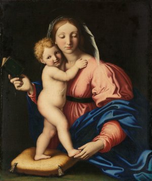 Virgin and Child by Giovanni Battista Salvi Oil Painting