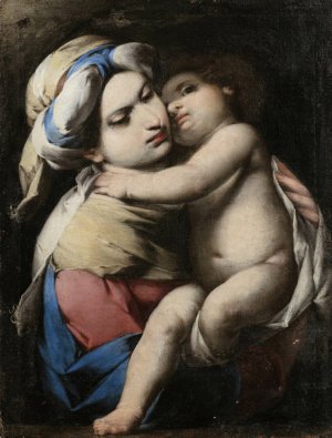 Virgin And Child by Giovanni Battista Spinelli Oil Painting