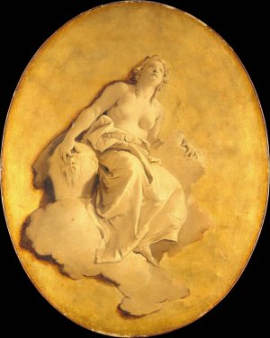 A Female Allegorical Figure by Giovanni Battista Tiepolo Oil Painting