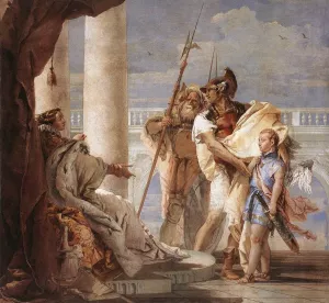 Aeneas Introducing Cupid Dressed as Ascanius to Dido by Giovanni Battista Tiepolo - Oil Painting Reproduction