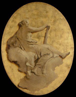 Allegorical Figure of a Woman with a Club by Giovanni Battista Tiepolo Oil Painting