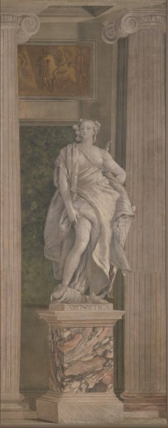 Allegorical Figure Representing Arithmetic  by Giovanni Battista Tiepolo - Hand-Painted Oil Painting Reproduction