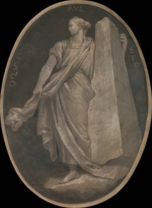 Allegorical Figure Representing Fortitude by Giovanni Battista Tiepolo Oil Painting