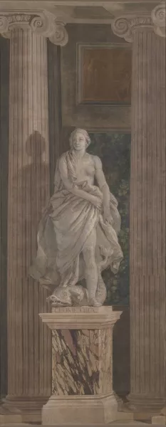 Allegorical Figure Representing Geometry by Giovanni Battista Tiepolo Oil Painting