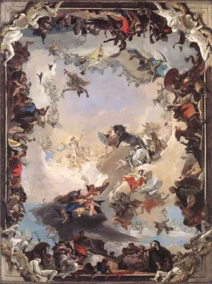 Allegory of the Planets and Continents by Giovanni Battista Tiepolo - Oil Painting Reproduction