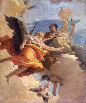 Allegory of Virtue and Nobility by Giovanni Battista Tiepolo Oil Painting