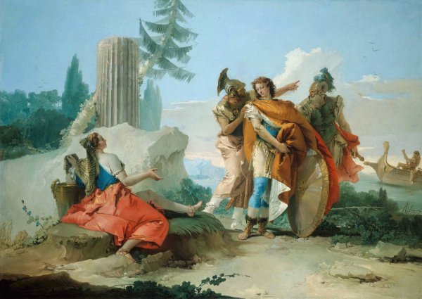 Armida Abandoned By Rinaldo  by Giovanni Battista Tiepolo - Hand-Painted Oil Painting Reproduction