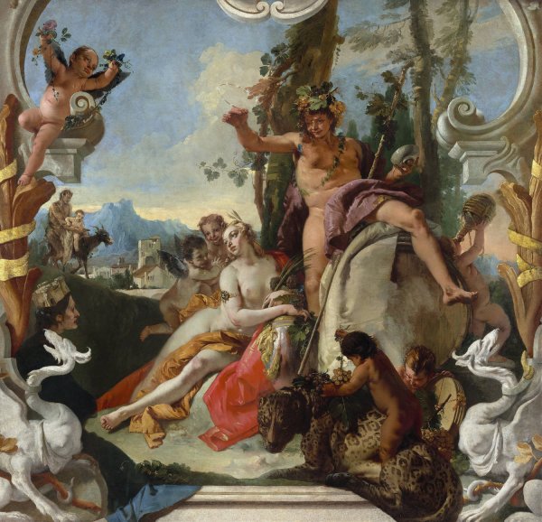 Bacchus and Ariadne  by Giovanni Battista Tiepolo - Hand-Painted Oil Painting Reproduction