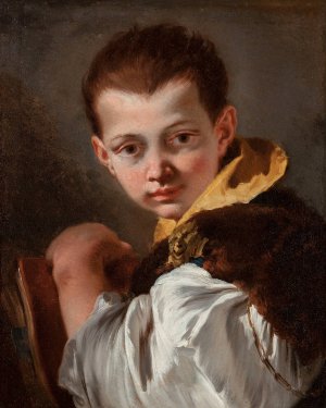 Boy Holding a Book by Giovanni Battista Tiepolo Oil Painting