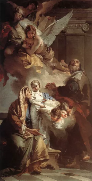 Education of the Virgin Oil painting by Giovanni Battista Tiepolo
