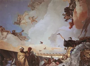 Glory of Spain Detail 2 by Giovanni Battista Tiepolo - Oil Painting Reproduction