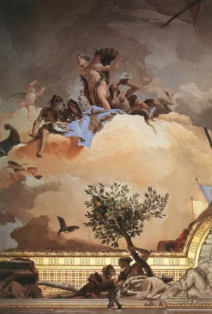 Glory of Spain Detail #3 Oil painting by Giovanni Battista Tiepolo