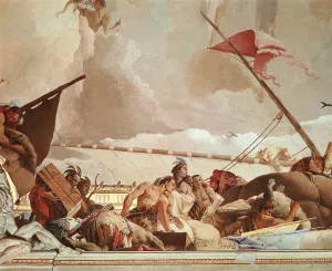 Glory of Spain Detail by Giovanni Battista Tiepolo Oil Painting