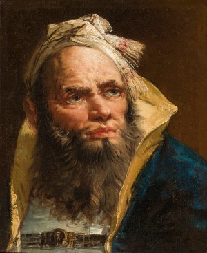 Head of a Philosopher by Giovanni Battista Tiepolo Oil Painting