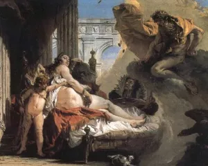 Jupiter and Danae by Giovanni Battista Tiepolo - Oil Painting Reproduction