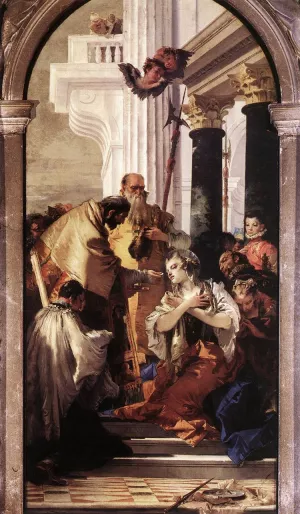 Last Communion of St Lucy Oil painting by Giovanni Battista Tiepolo