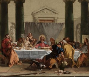 Last Supper by Giovanni Battista Tiepolo Oil Painting