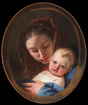 Madonna and Child by Giovanni Battista Tiepolo Oil Painting