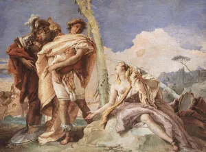 Rinaldo Abandoning Armida by Giovanni Battista Tiepolo - Oil Painting Reproduction