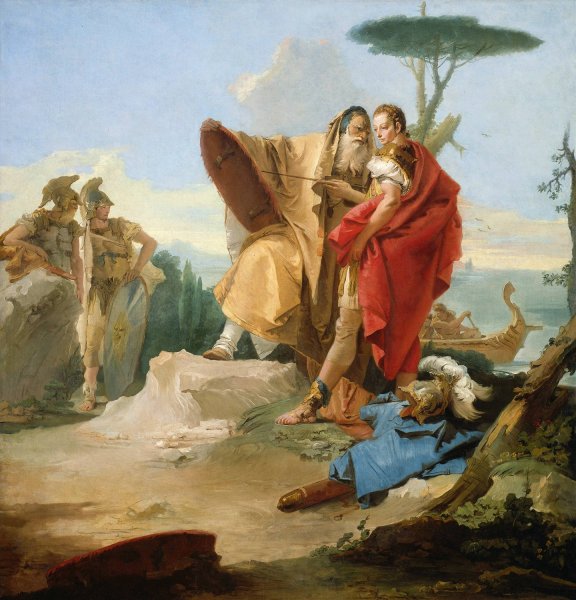 Main Product Photo of Rinaldo and The Magus of Ascalon  Painting by Giovanni Battista Tiepolo