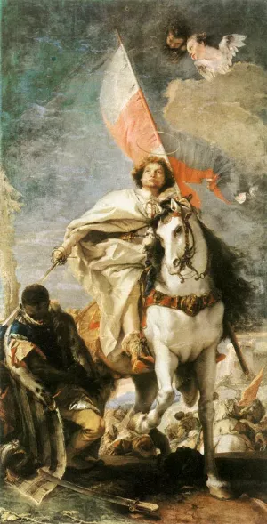St James the Greater Conquering the Moors painting by Giovanni Battista Tiepolo