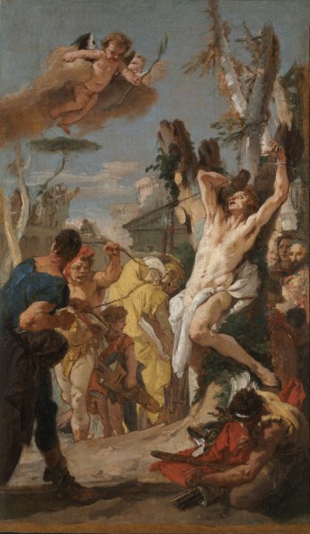 Study for 'The Martyrdom of Saint Sebastian' by Giovanni Battista Tiepolo - Hand-Painted Oil Painting Reproduction