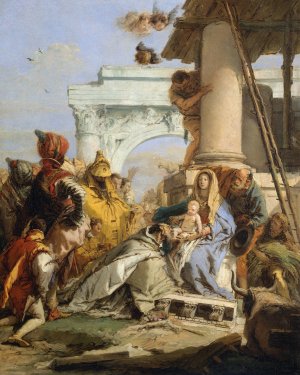The Adoration of the Magi by Giovanni Battista Tiepolo Oil Painting