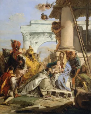 The Adoration of the Magi by Giovanni Battista Tiepolo Oil Painting
