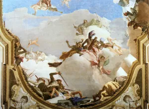 The Apotheosis of the Pisani Family Detail #1 Oil painting by Giovanni Battista Tiepolo