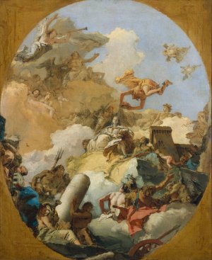 The Apotheosis of the Spanish Monarchy by Giovanni Battista Tiepolo Oil Painting