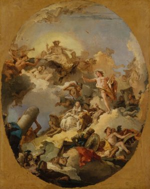 The Apotheosis of the Spanish Monarchy by Giovanni Battista Tiepolo Oil Painting