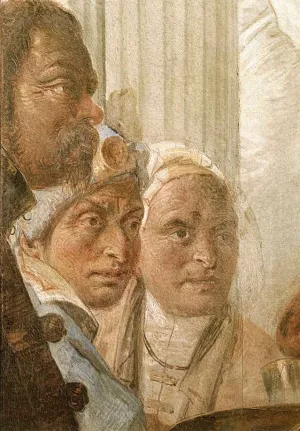 The Banquet of Cleopatra Detail #4 by Giovanni Battista Tiepolo - Oil Painting Reproduction