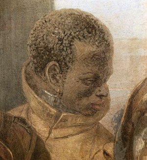 The Banquet of Cleopatra Detail #5 Oil painting by Giovanni Battista Tiepolo