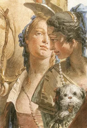 The Banquet of Cleopatra Detail #6 Oil painting by Giovanni Battista Tiepolo
