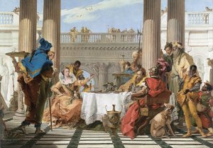 The Banquet Of Cleopatra by Giovanni Battista Tiepolo Oil Painting